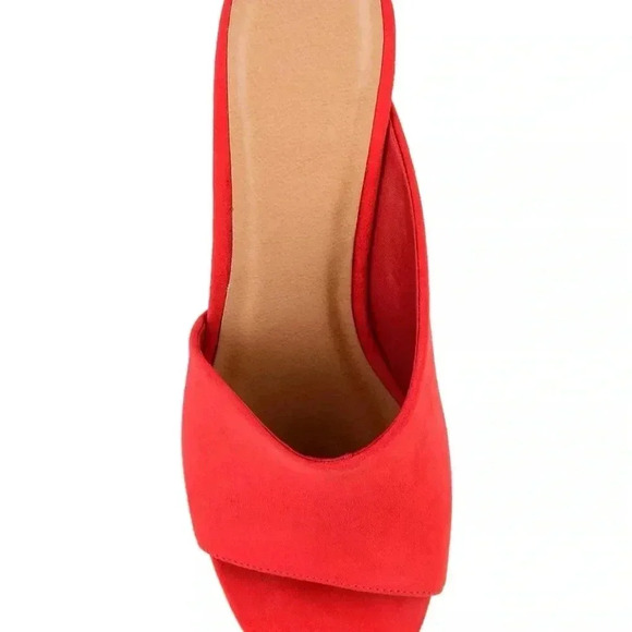 Journee Collection Women's Allea Block Heel Dress Sandals Sz 7.5 NWB - Picture 4 of 5